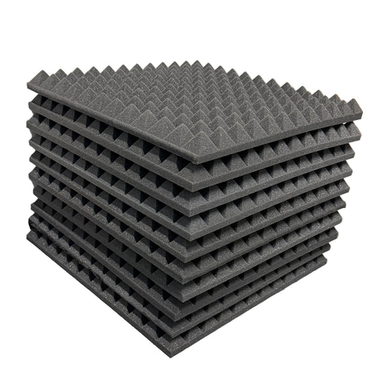 Pack x10 Palmeta Espuma Acústica Piramidal (48x48)