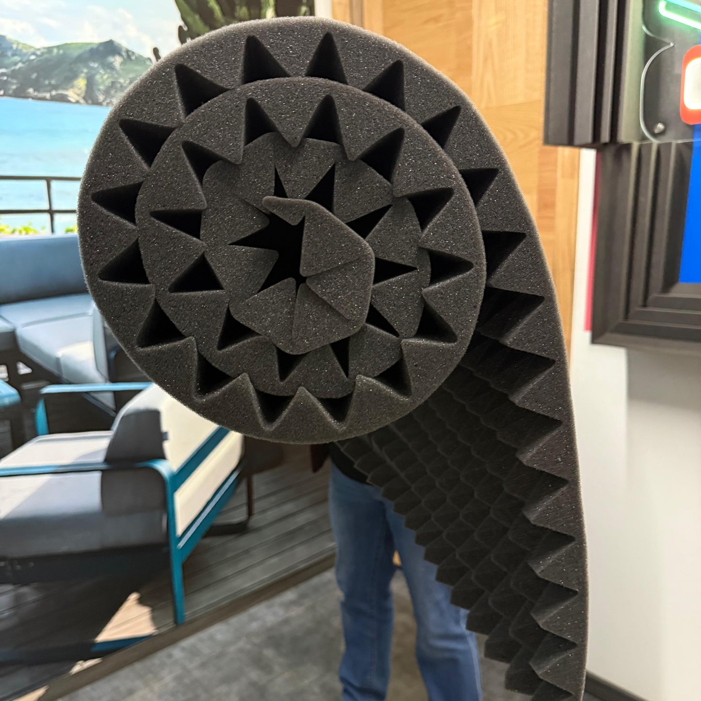 Plancha de Espuma Acústica Piramidal