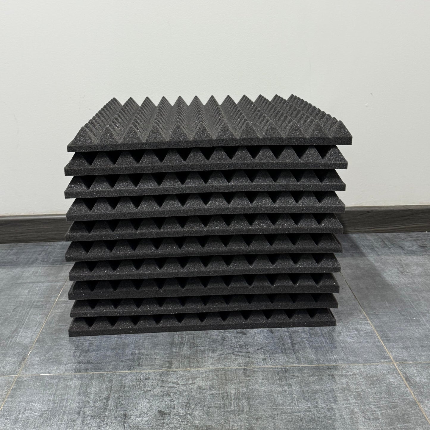 Pack x10 Palmeta Espuma Acústica Piramidal (48x48)