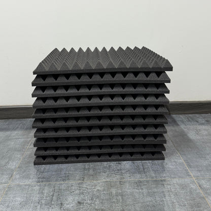 Pack x10 Palmeta Espuma Acústica Piramidal (48x48)