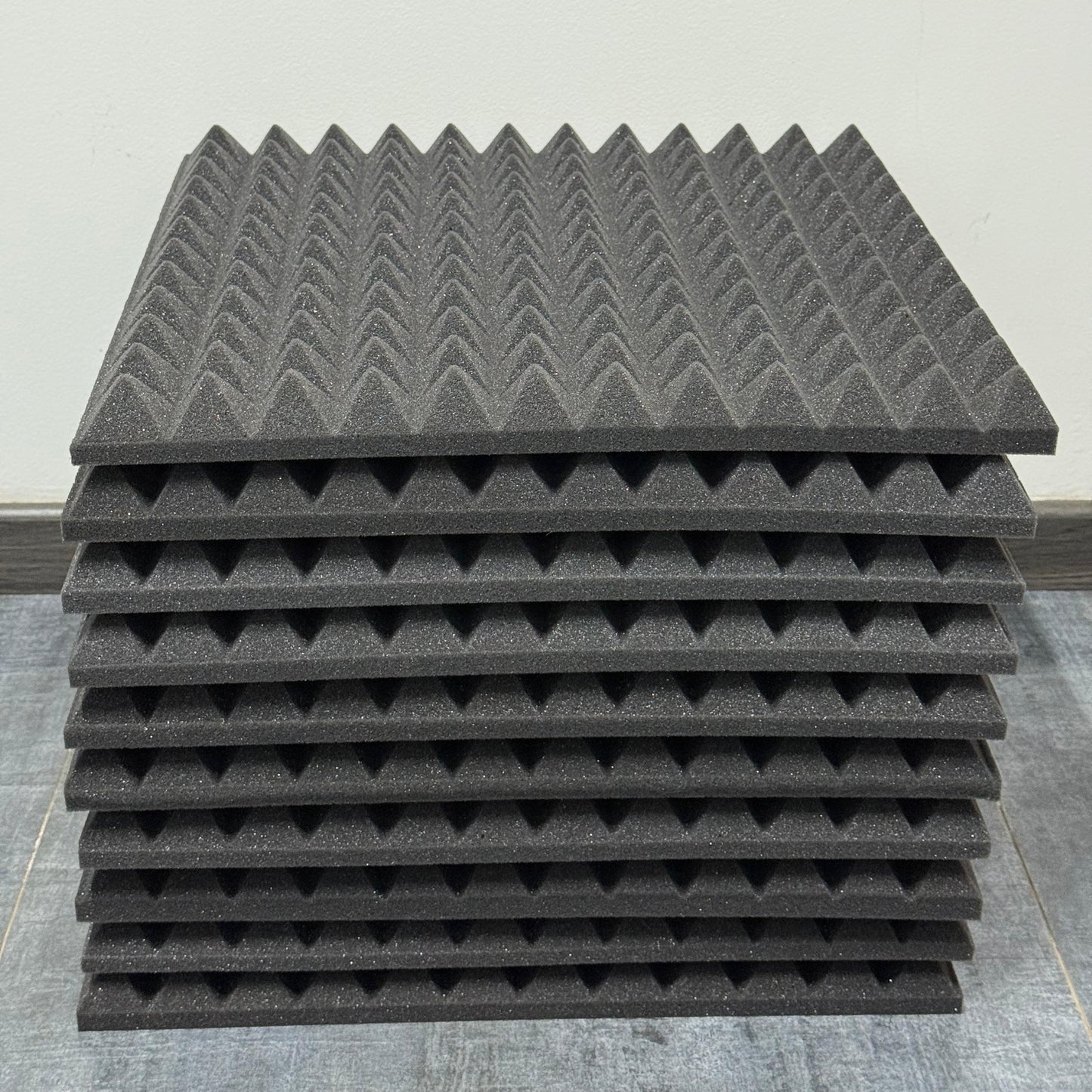 Pack x10 Palmeta Espuma Acústica Piramidal (48x48)
