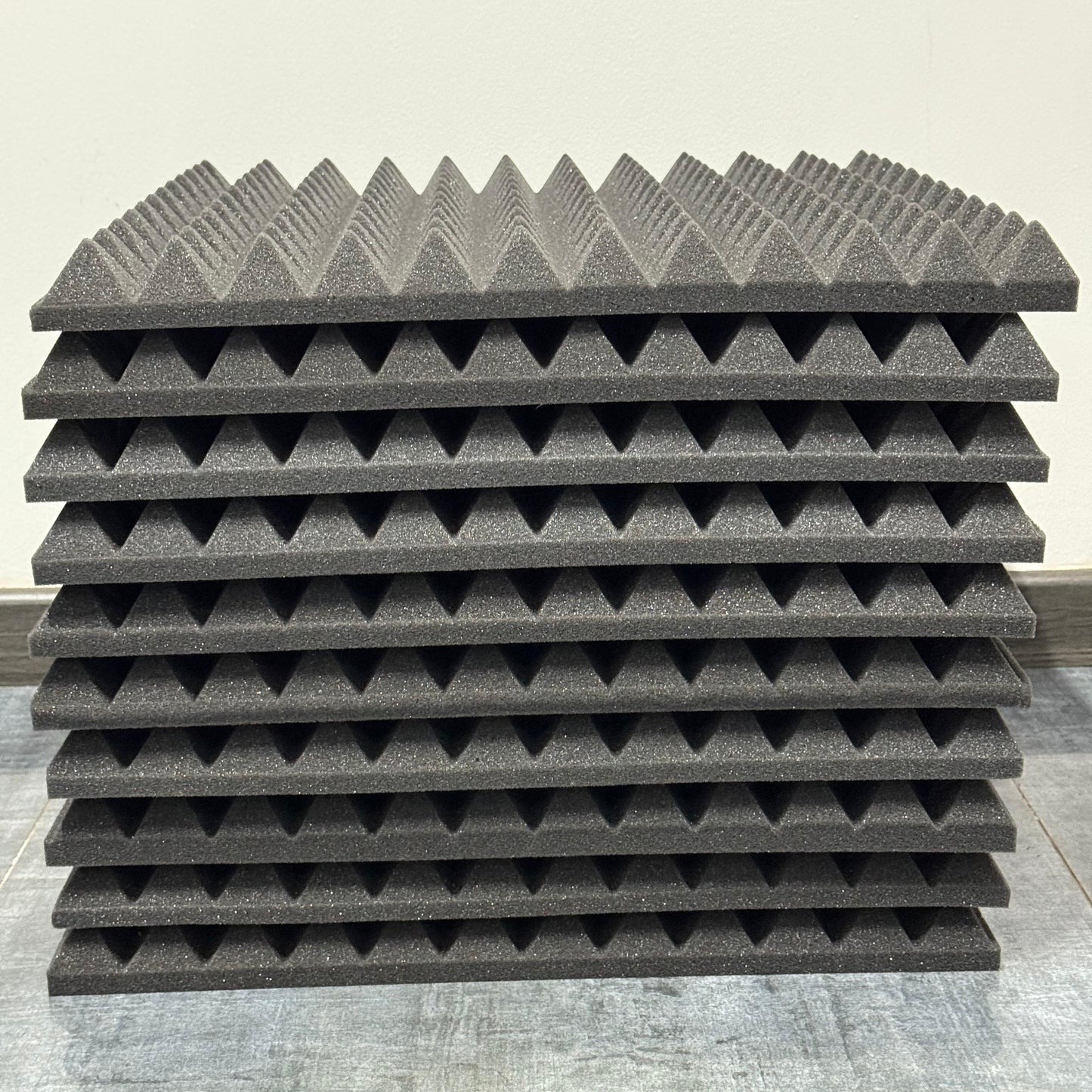 Pack x10 Palmeta Espuma Acústica Piramidal (48x48)