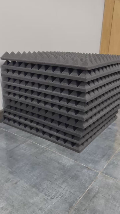 Pack x10 Palmeta Espuma Acústica Piramidal (48x48)