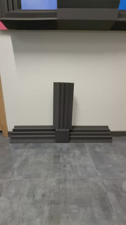 Kit Acústico Esquinero Mediano - 3 Trampas de Bajos + 1 Cubo